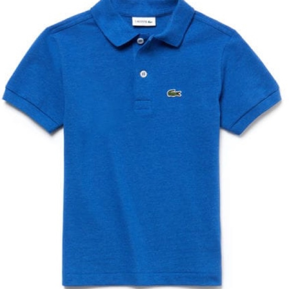 Boys bright blue Lacoste polo size 12
